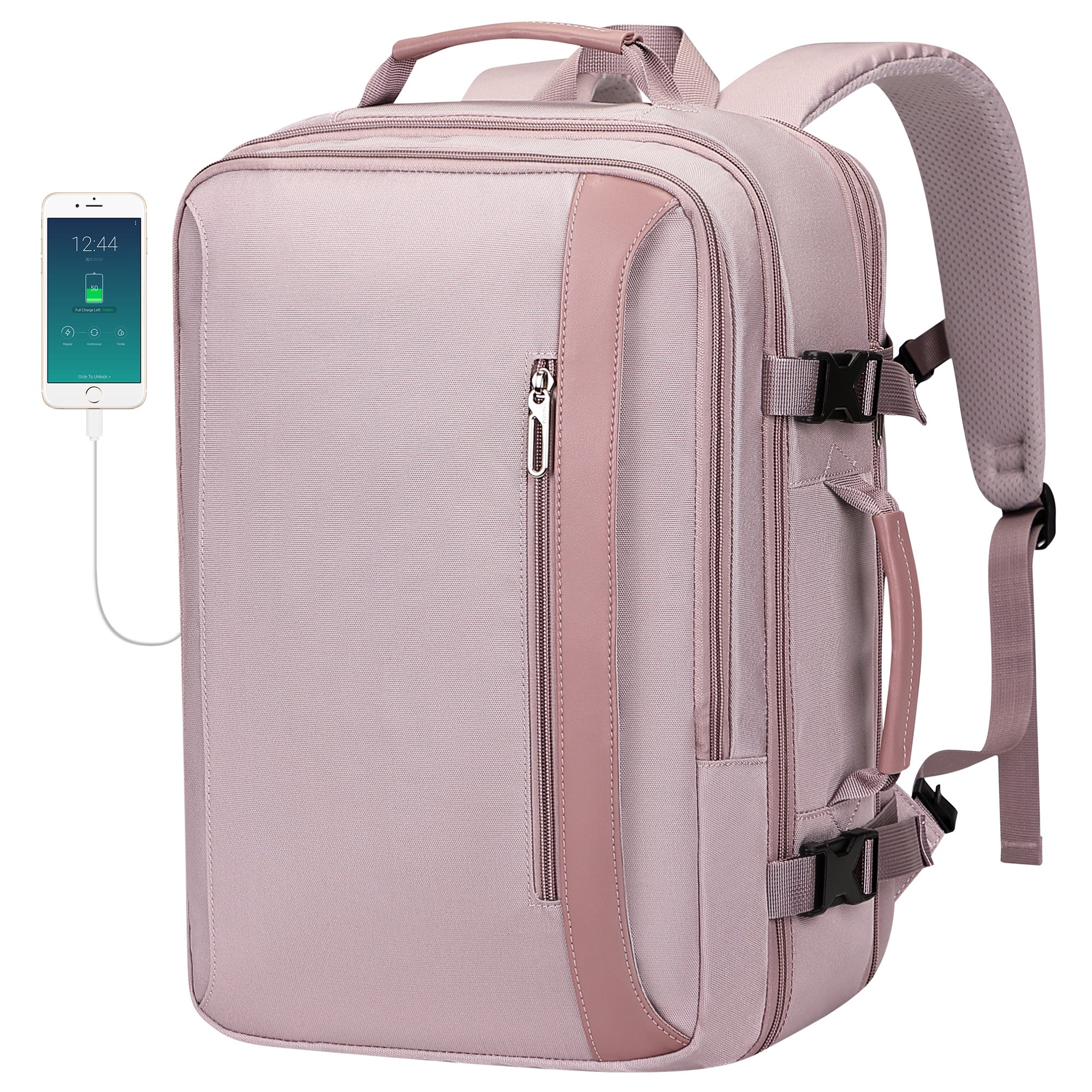 Pijushi Expandable Travel Backpack For Women With Usb Port