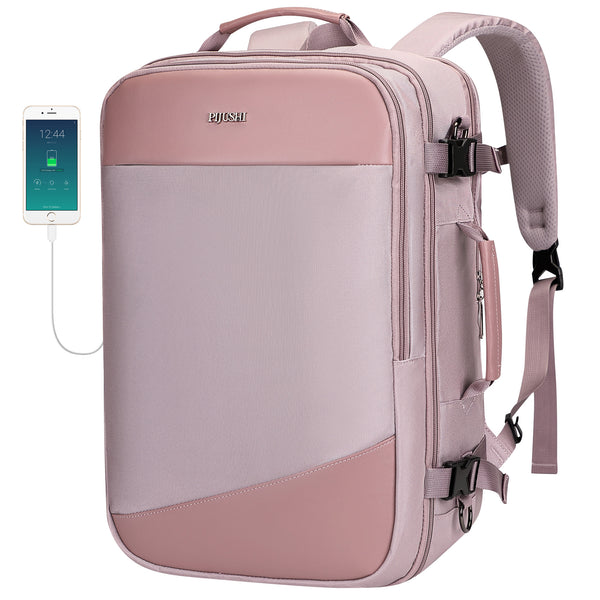 PIJUSHI Carry on Travel Backpack for Women with USB Port