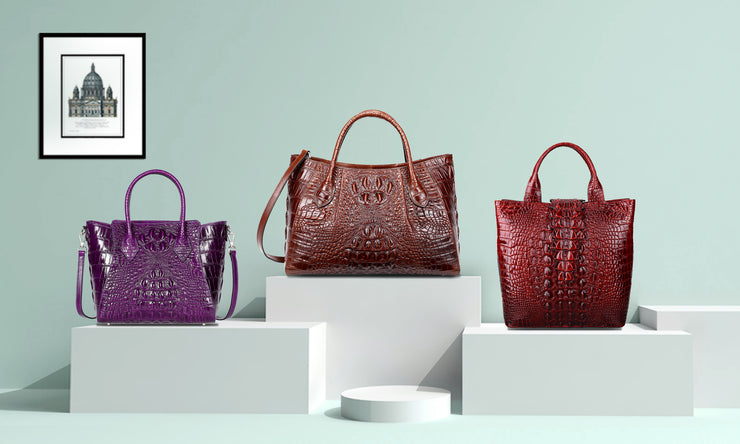 PIJUSHI Floral Purse Designer Satchel Handbags Women Totes Shoulder Bags 22328 (One size, Blue)