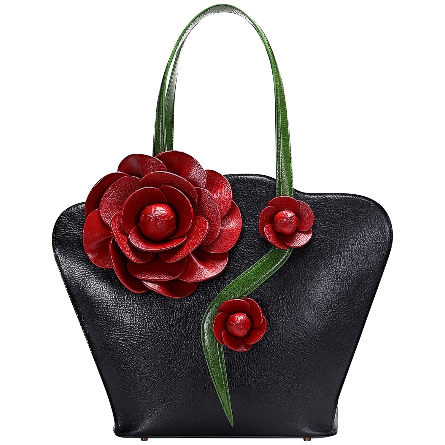 Buy Dasein Designer Purse Flower Satchel Handbag PU Leather Purse Top  Handle Handbags (XL2828 2PCs- White Flower) at Amazon.in