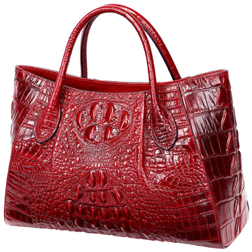 Crocodile Leather Crossbody Bag for Men Genuine Leather Messenger Bag –  PIJUSHI