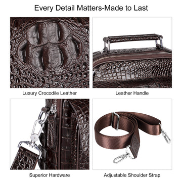 Croco leather crossbody bag Malesherbes – Vipshopboutic